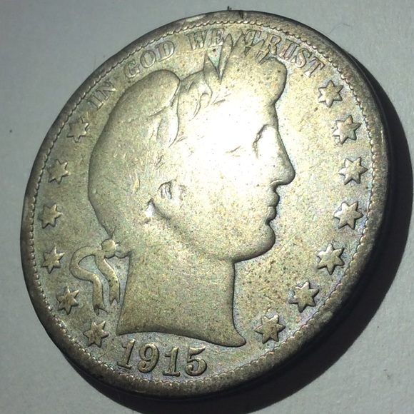 LOW Mintage Only 138 Thousand Minted- Key Date 1915 Silver Barber Half Dollar! - Picture 1 of 4